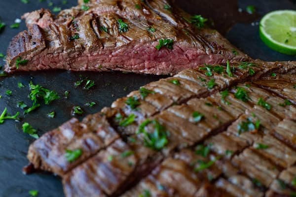 Coconut lime skirt steak