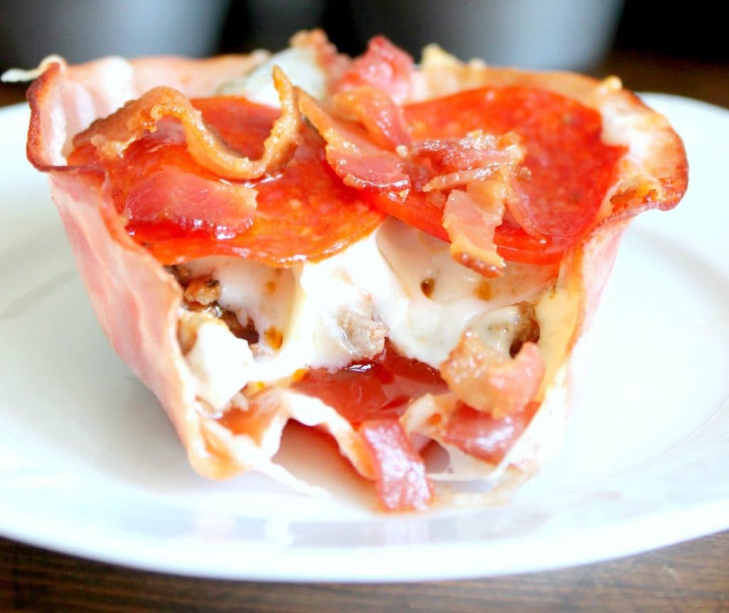 pizza cup - keto dinner ideas