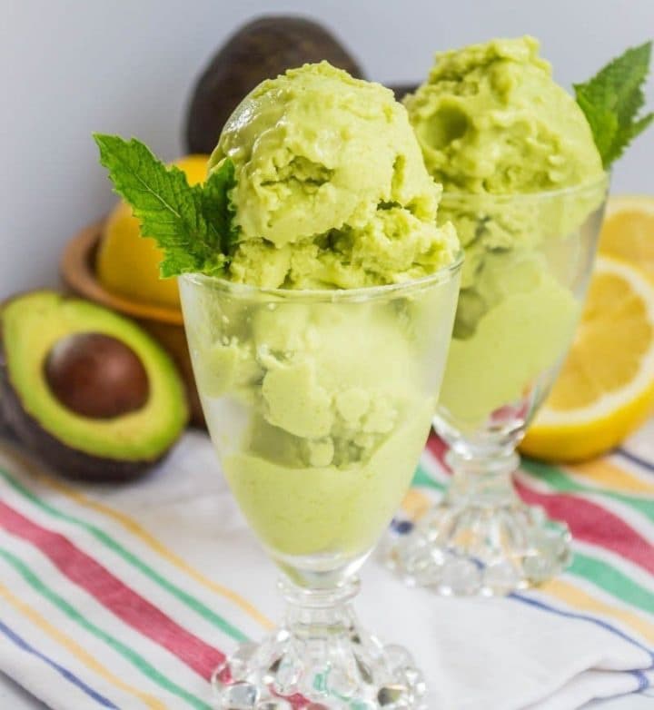 Avocado ice cream