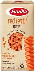 Red lentil low carb rotini